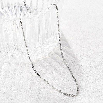Brass Cable Chain Necklaces X-MAK-P011-01P-1