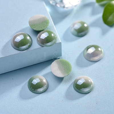 Opaque Glass Cabochons GGLA-S038-12M-10mm-1