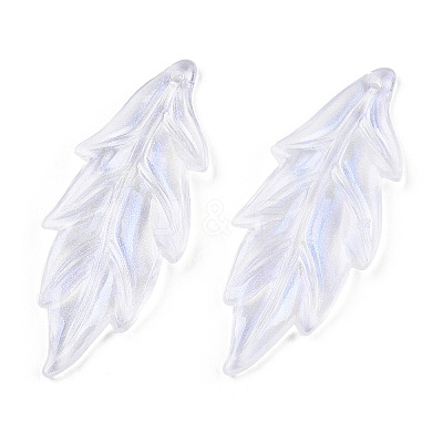 Transparent Acrylic Pendants X-OACR-T003-47-1