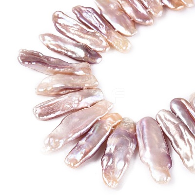 Natural Baroque Keshi Pearl Beads Strands PEAR-S020-H13C-1