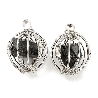 Natural Mixed Stone Pendants G-H293-03P-1