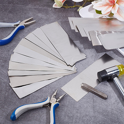27Pcs 9 Styles 304 Stainless Steel Sheets AJEW-OC0014-01-1
