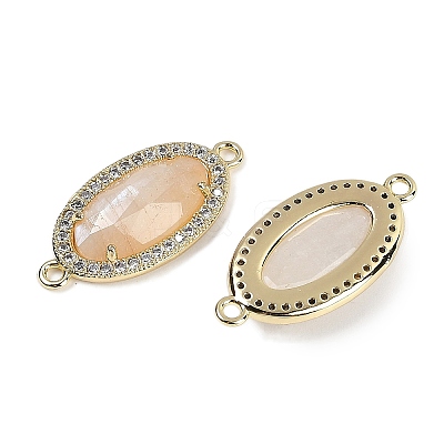 Natural Moonstone Faceted Oval Links G-B126-06G-02-1