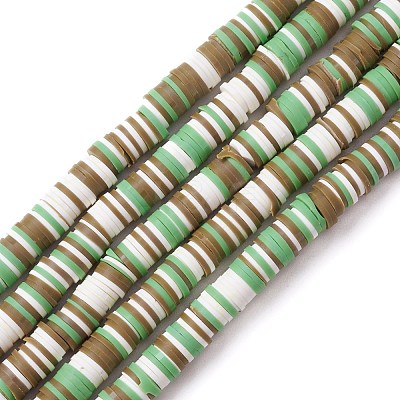 Handmade Polymer Clay Beads Strands CLAY-R089-8mm-T003-1