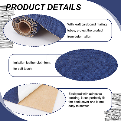 1 Sheet Rectangle Linen Fabric DIY-OC0012-04A-1