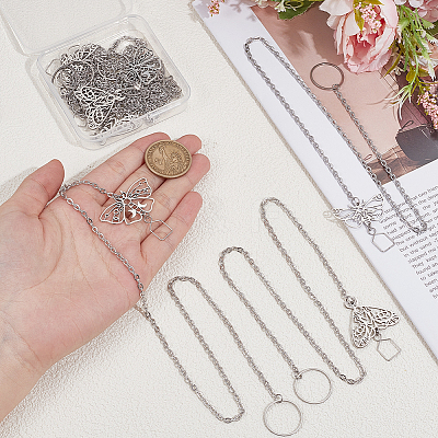 9Pcs 3 Style 304 Stainless Steel Suncatchers HJEW-NB00288-1