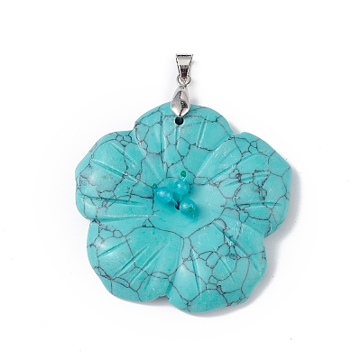 Natural & Synthetic Mixed Gemstone Big Pendants G-B040-01P-1