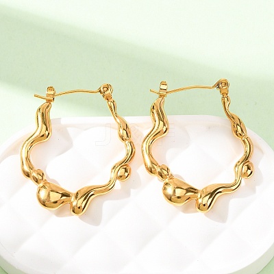304 Stainless Steel Hoop Earrings for Women SA-CBA7B26-02G-1