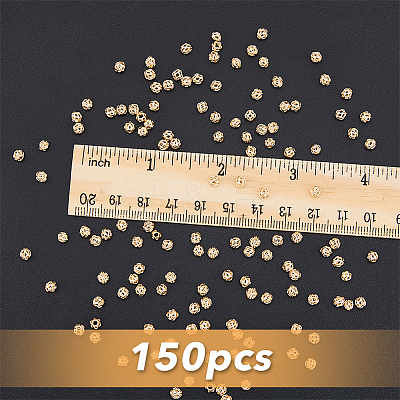 150Pcs Brass Hollow Beads KK-HY0001-69-1