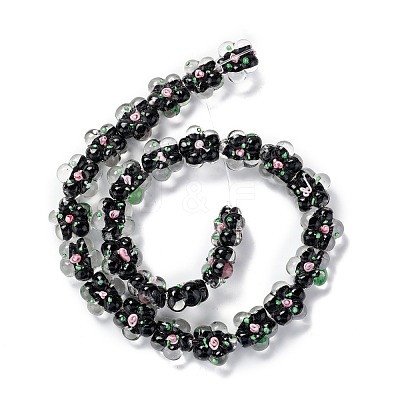 Handmade Lampwork Beads Strands LAMP-D015-08D-1