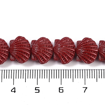 Synthetic Coral Dyed Carved Beads Strands CORA-K009-05A-05-1