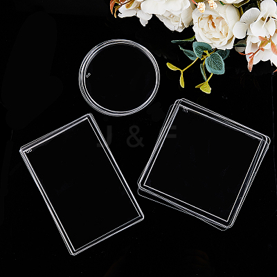 3 Sets 3 Style Acrylic Plate DIY-FH0006-02-1