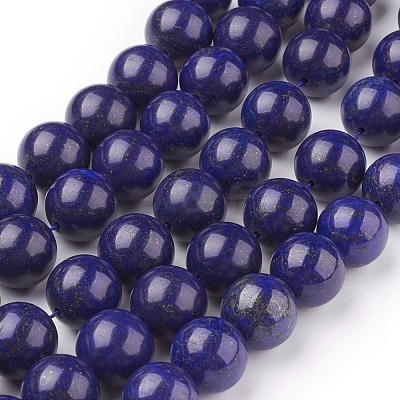 Natural Lapis Lazuli Beads Strands G-G087-14mm-1