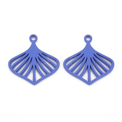 Rack Plating Spray Painted Alloy Pendants PALLOY-S132-275-NR-1