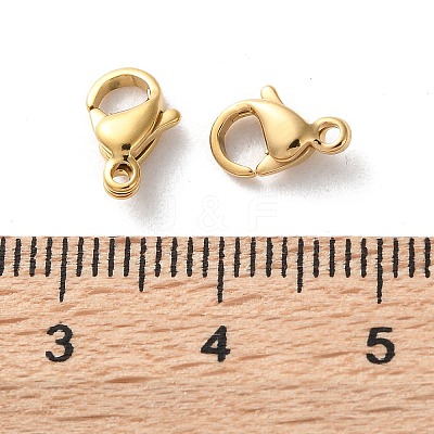 304 Stainless Steel Lobster Claw Clasps STAS-V007-01A-G-1