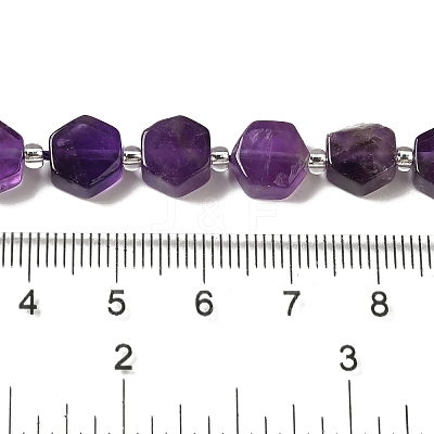 Natural Amethyst Beads Strands G-P534-A13-02-1