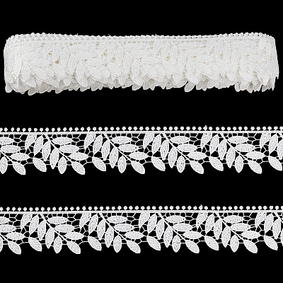 10 Yards Leaf Polyester Lace Trim OCOR-WR0001-87B-1