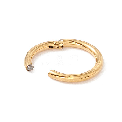 304 Stainless Steel Twister Clasps STAS-C054-01G-1