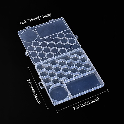 Rectangle Large Capacity Plastic Bead Containers AJEW-YWC0001-05-1