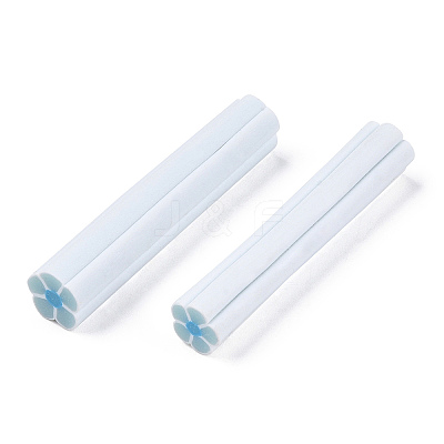 Luminous Handmade Five Petal Flower Polymer Clay Canes CLAY-T016-85A-1