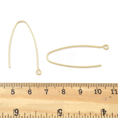 Brass Earring Hooks KK-B134-27G-1