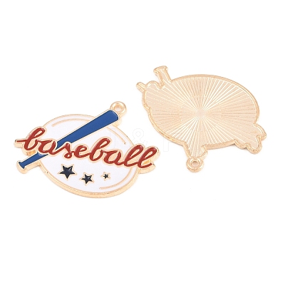 Sport Alloy Enamel Pendants ENAM-C035-01H-1