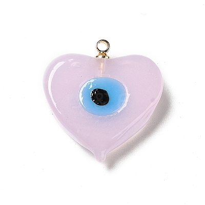 Handmade Lampwork Pendants LAMP-E030-01G-05-1