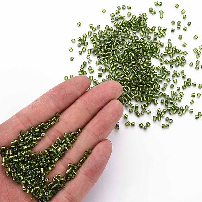 8/0 Glass Bugle Beads SEED-S032-07A-55A-1