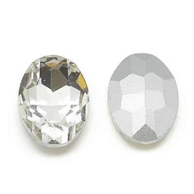 Pointed Back Glass Rhinestone Cabochons RGLA-T080-4x6mm-01-1