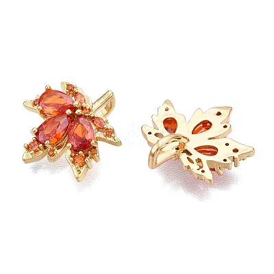 Brass Micro Pave Cubic Zirconia Pendants KK-E068-VC399-1