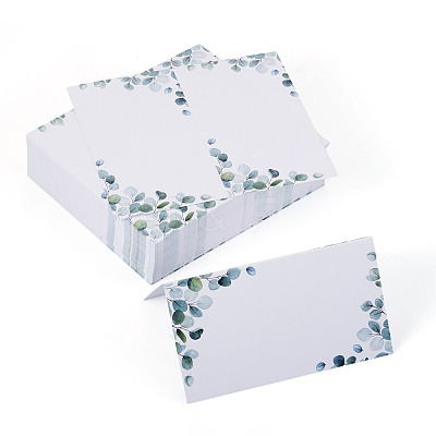 80Pcs Rectangle Paper Table Place Cards AJEW-TA0003-62A-1