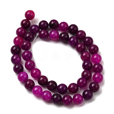 Natural Dyed White Jade Beads Strands G-M402-C03-30-1