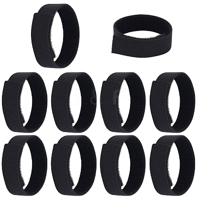 100Pcs Nylon with Polyester Elastic Hook and Loop Straps DIY-CN0004-65-1