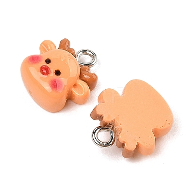 Christmas Theme Opaque Resin Pendants RESI-S08-02P-1