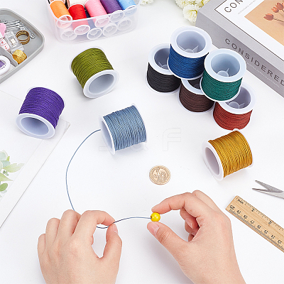 10 Rolls 10 Colors Chinlon Thread OCOR-WR0001-40-1