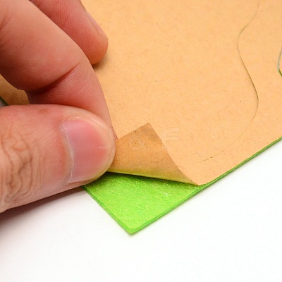 The Earth Day Theme DIY Non Woven Cloth Cartoon Earth-shaped Bag Kits DIY-WH0001-40-1