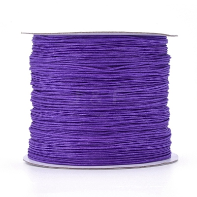 Nylon Braided Cord for Woven Jewelry Making Macrame Craft NWIR-D055-0.6mm-13-1
