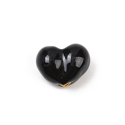 Brass Enamel Beads KK-G541-01D-1