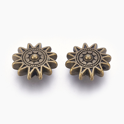 Tibetan Style Alloy Sun Beads LS-TIBEP-GC188-AB-NR-1