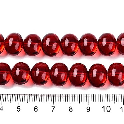 Transparent Electroplate Glass Beads Strands X-EGLA-N012-06A-1
