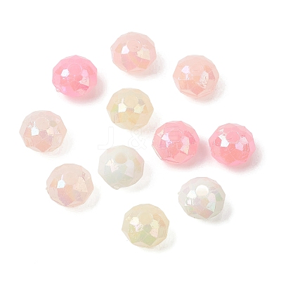 UV Plating Opaque Acrylic Beads OACR-G058-15A-1