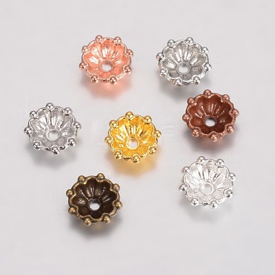 Alloy Fancy Bead Caps X-PALLOY-D348-09-1