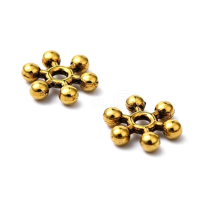 Tibetan Style Alloy Spacer Beads TIBEB-1171-AG-LF-1