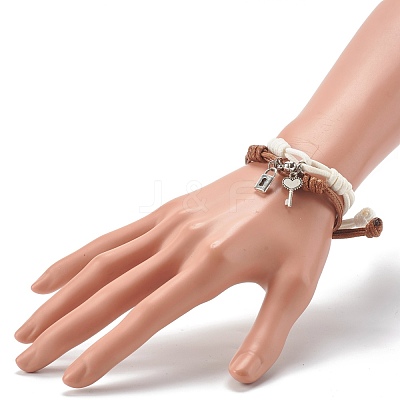 Adjustable Korean Waxed Polyester Cord  Bracelets X1-BJEW-TA00001-1