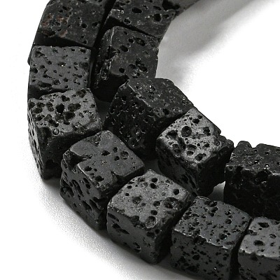 Natural Lava Rock Beads Strands G-C084-E08-01-1