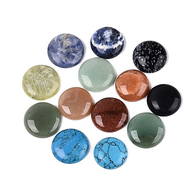 Natural & Synthetic Mixed Stone Cabochons G-Q601-37B-1