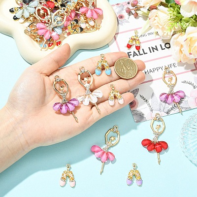 24Pcs 12 Styles Alloy Big Pendants FIND-YW0011-99-1