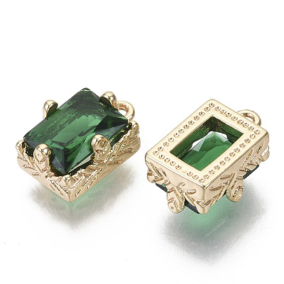 Glass Rhinestone Pendants X-GLAA-N038-20C-1