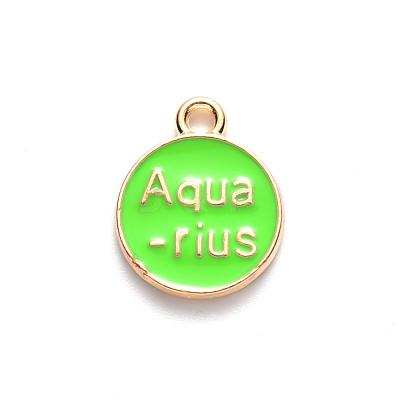 Alloy Enamel Pendants ENAM-S124-01A-06J-1