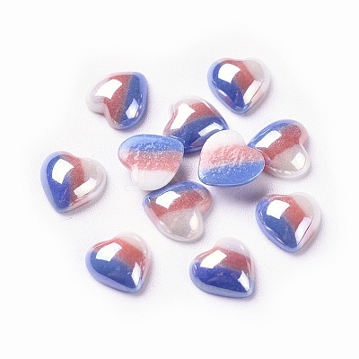 Opaque Glass Cabochons GGLA-S038-08C-7x7-1